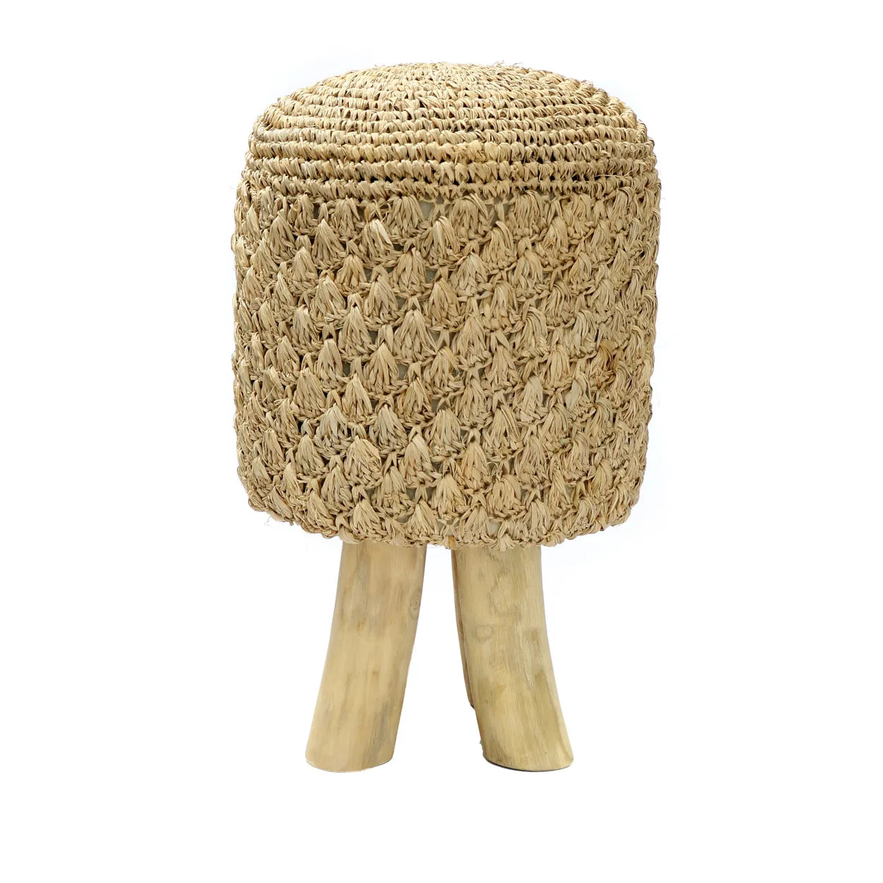 Martos Raffia Stool - Raffia Stool