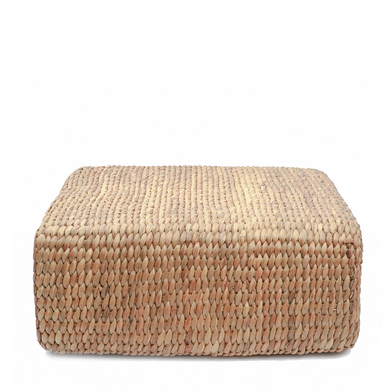 Albufera Natural Square Pouffe - Water Hyacinth Ottoman