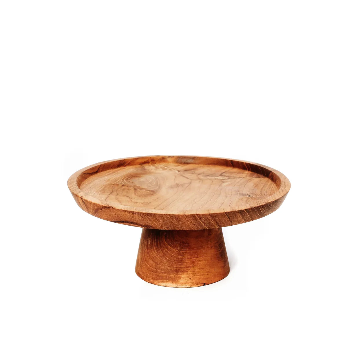 Frigiliana Sweet Plate - Teak Wood Cake Plate