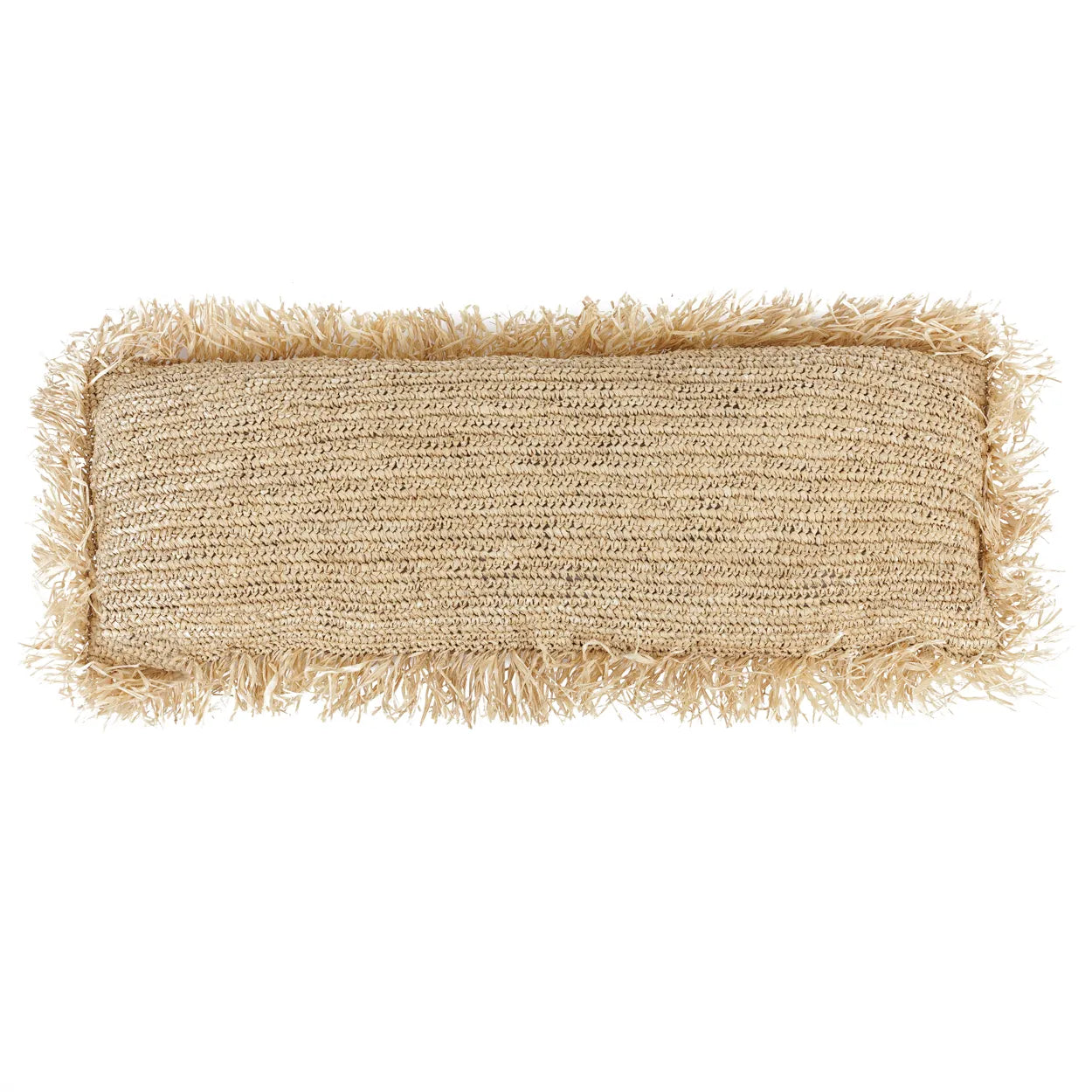 Calpe Crafted Raffia Cushion - Bohemian Home Accent