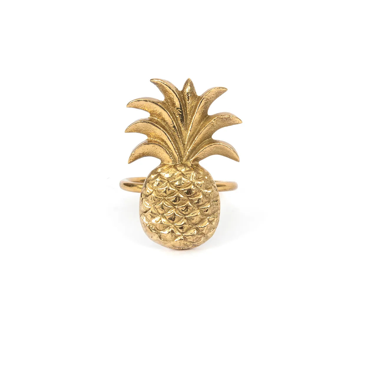 Calpe Luxe Brass Pineapple - Napkin Ring