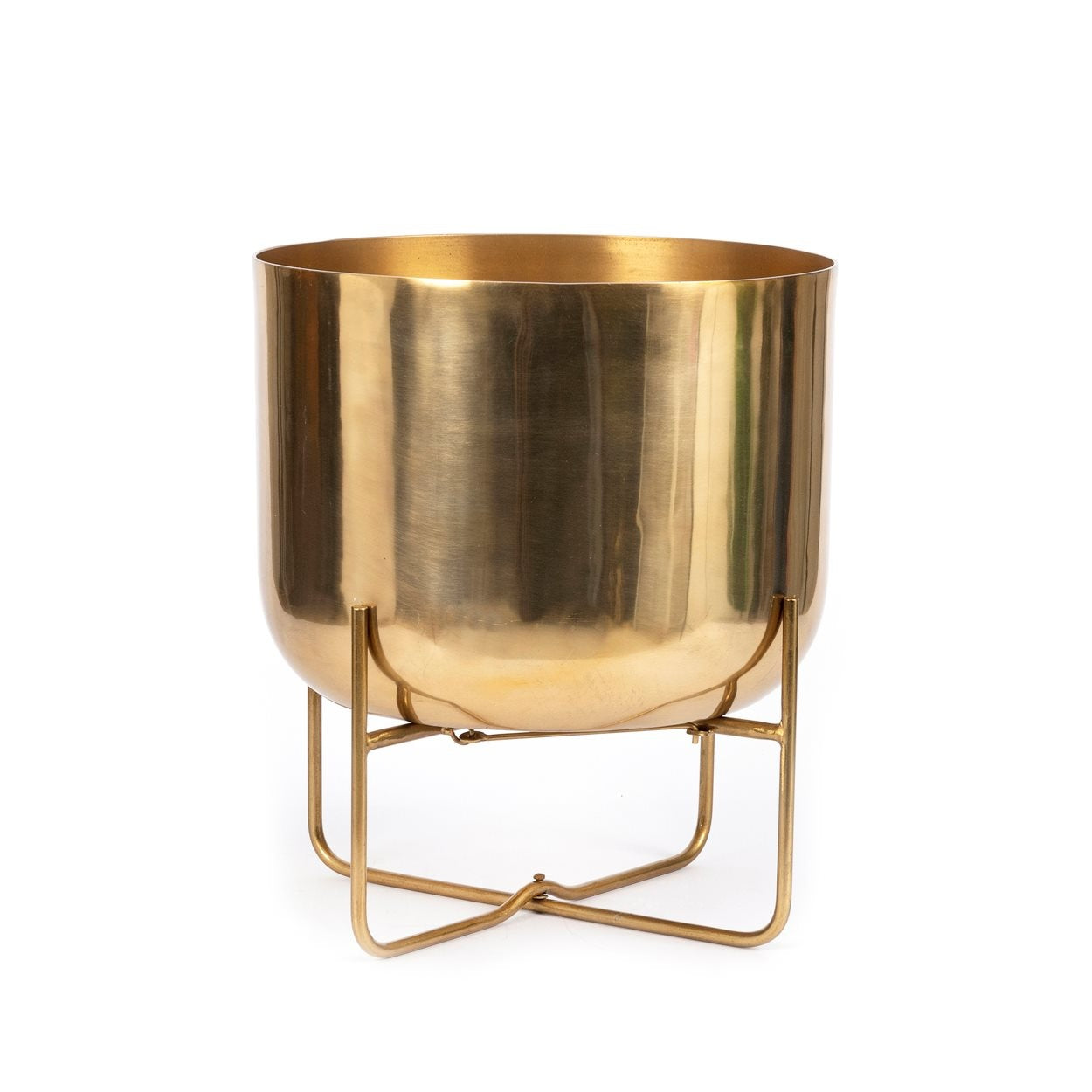 Albufera Sophisticate Planter - Brass Luxury Pot