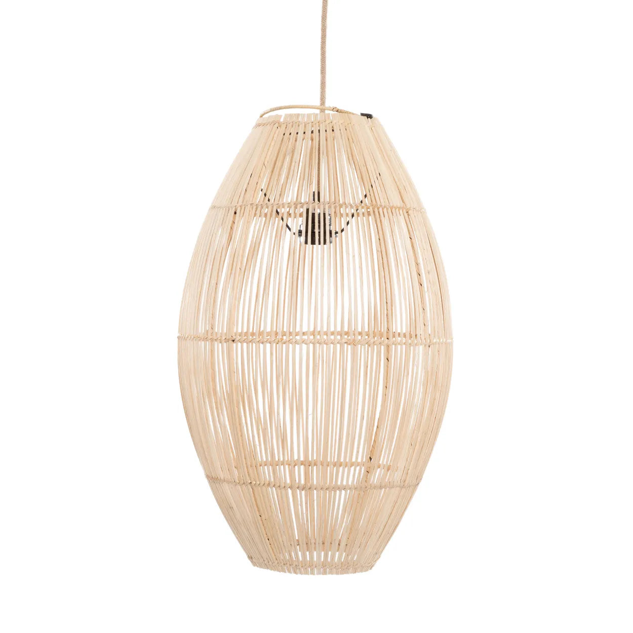 Trujillo Rattan Pendant - Cylinder Lamp