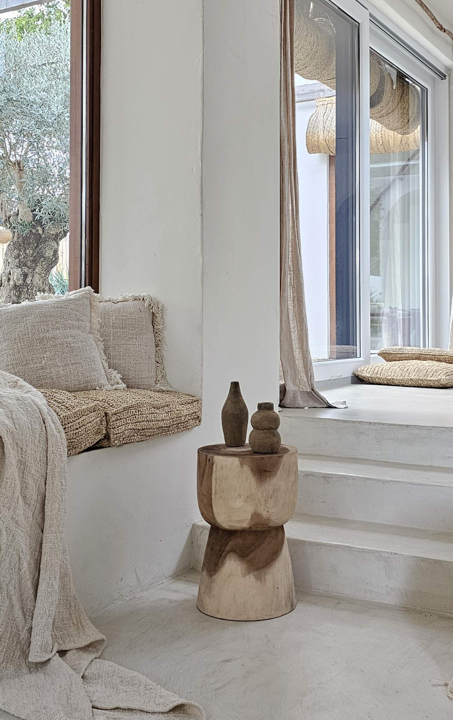 Valencia Side Table/Stool - Handmade Wooden Piece