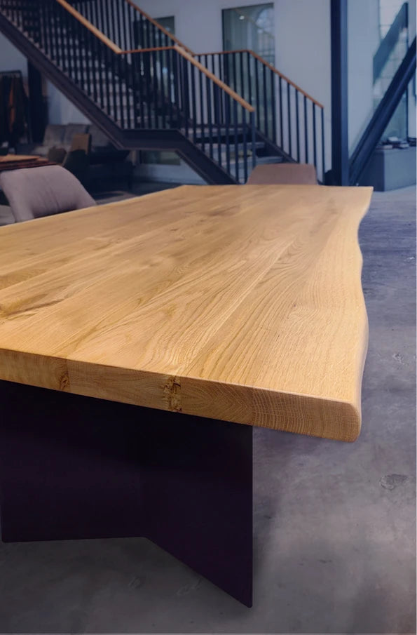 Segovia Goldenwood Table - Rustic Modern Elegance Table