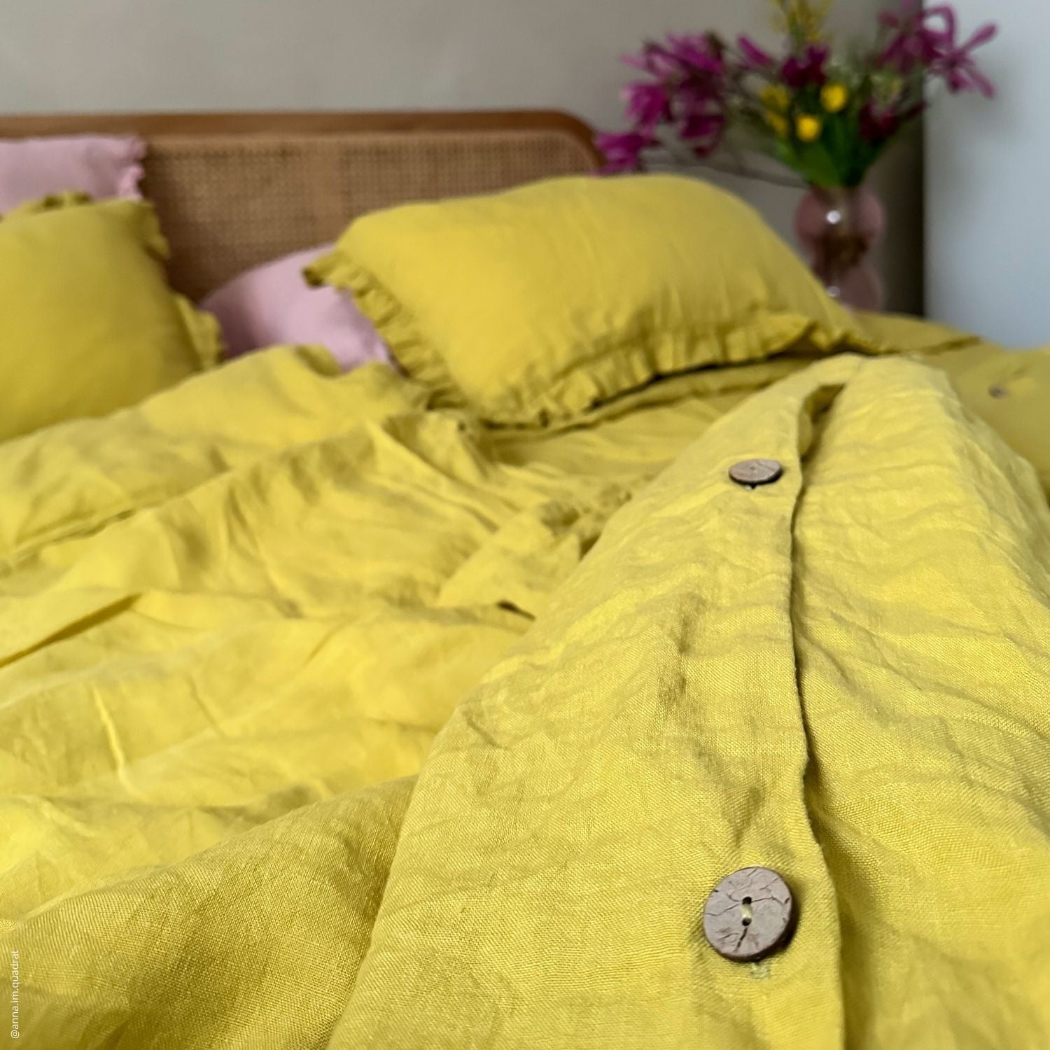 Cadiz Cloud Linen Comfort - Stone Washed Linen Duvet Cover