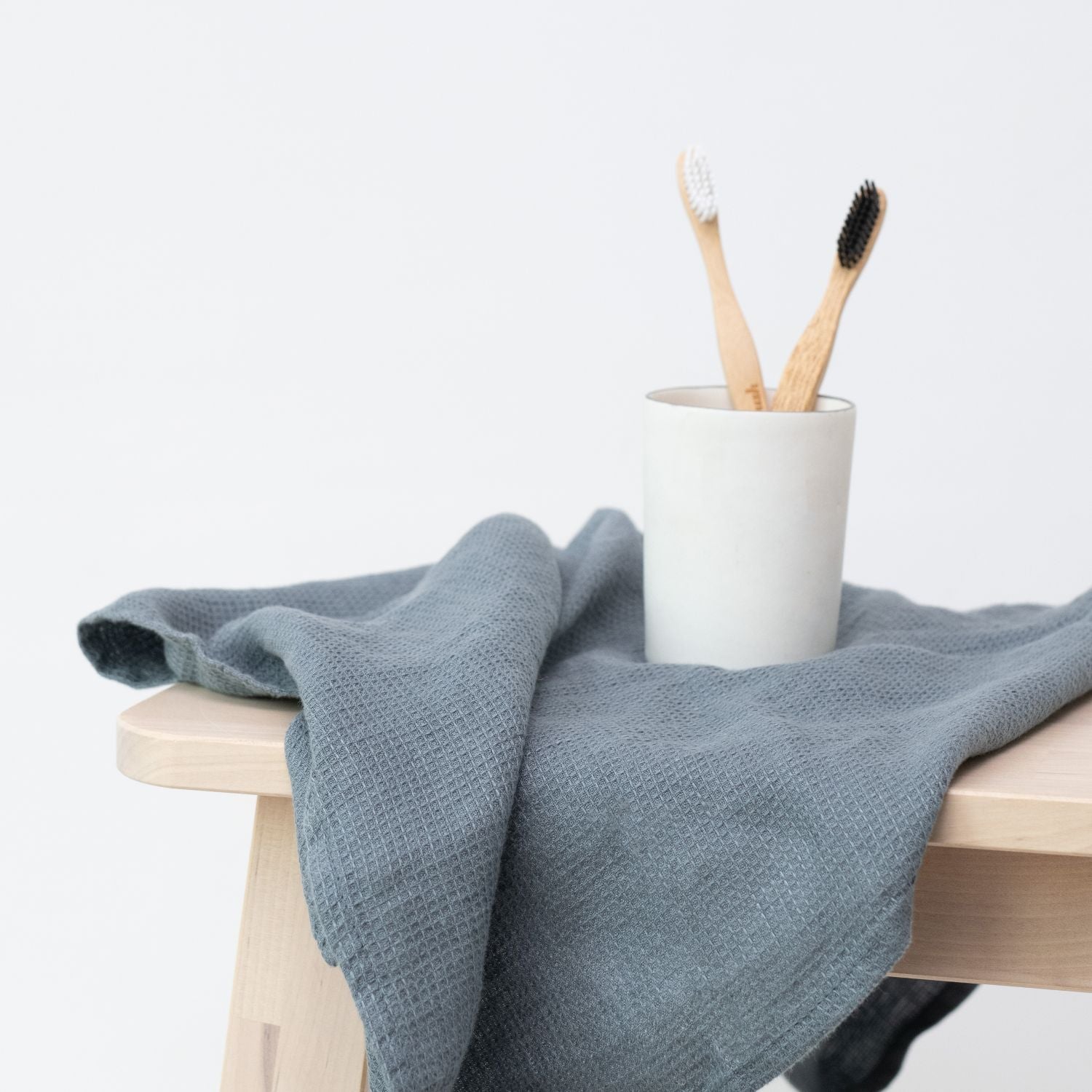 Eibar Essence Linen Ensemble - Hypoallergenic Waffle Towel Set