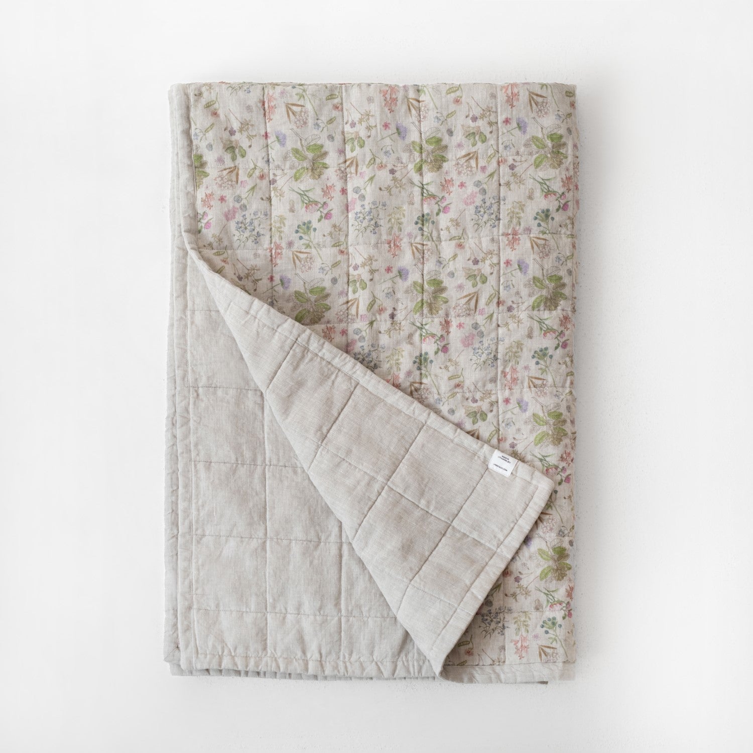 Majadahonda Bliss Linen Comforter - European Flax Quilted Blanket