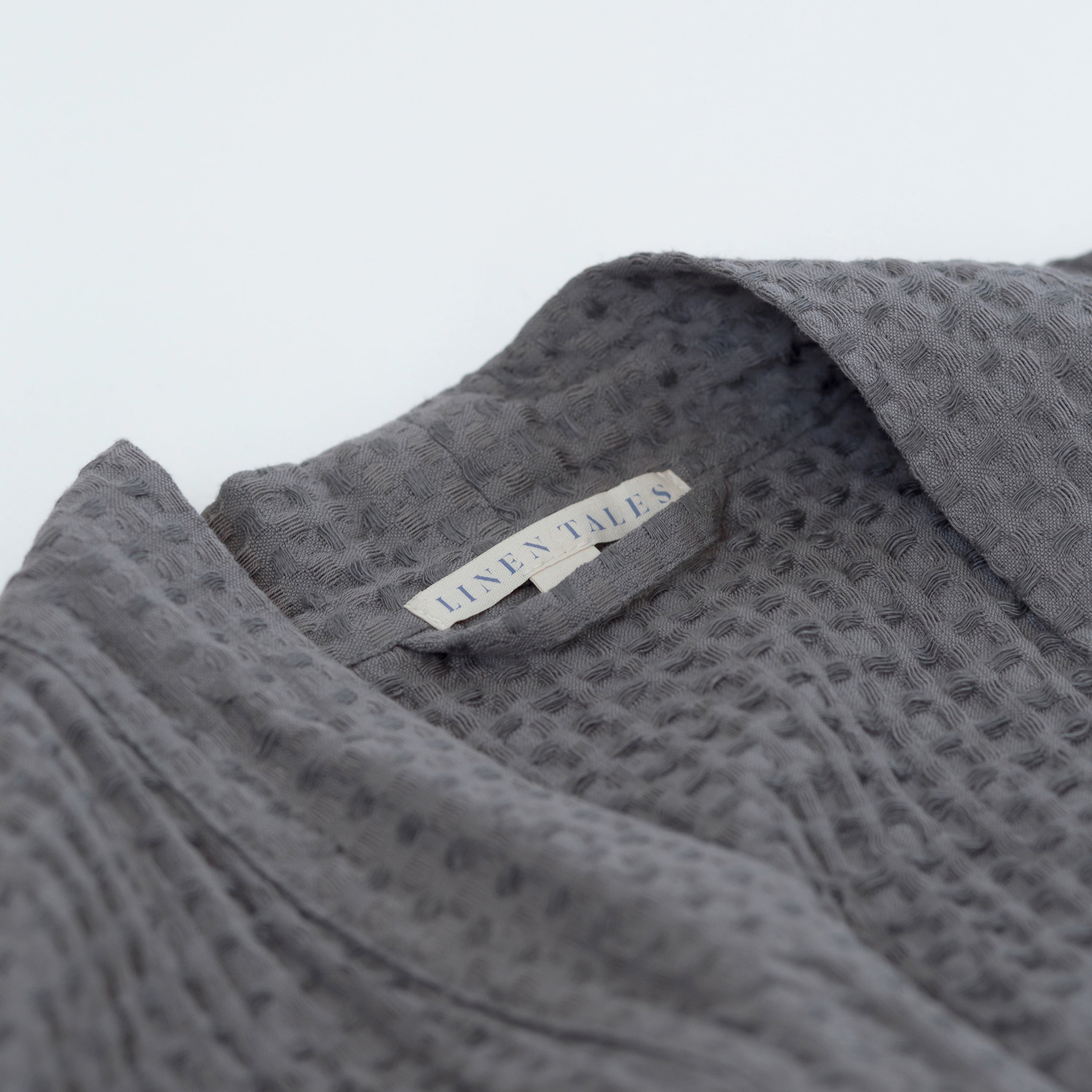 Ferrol CloudWaffle Linen Robe - Oversized Gentle Massage Bathrobe