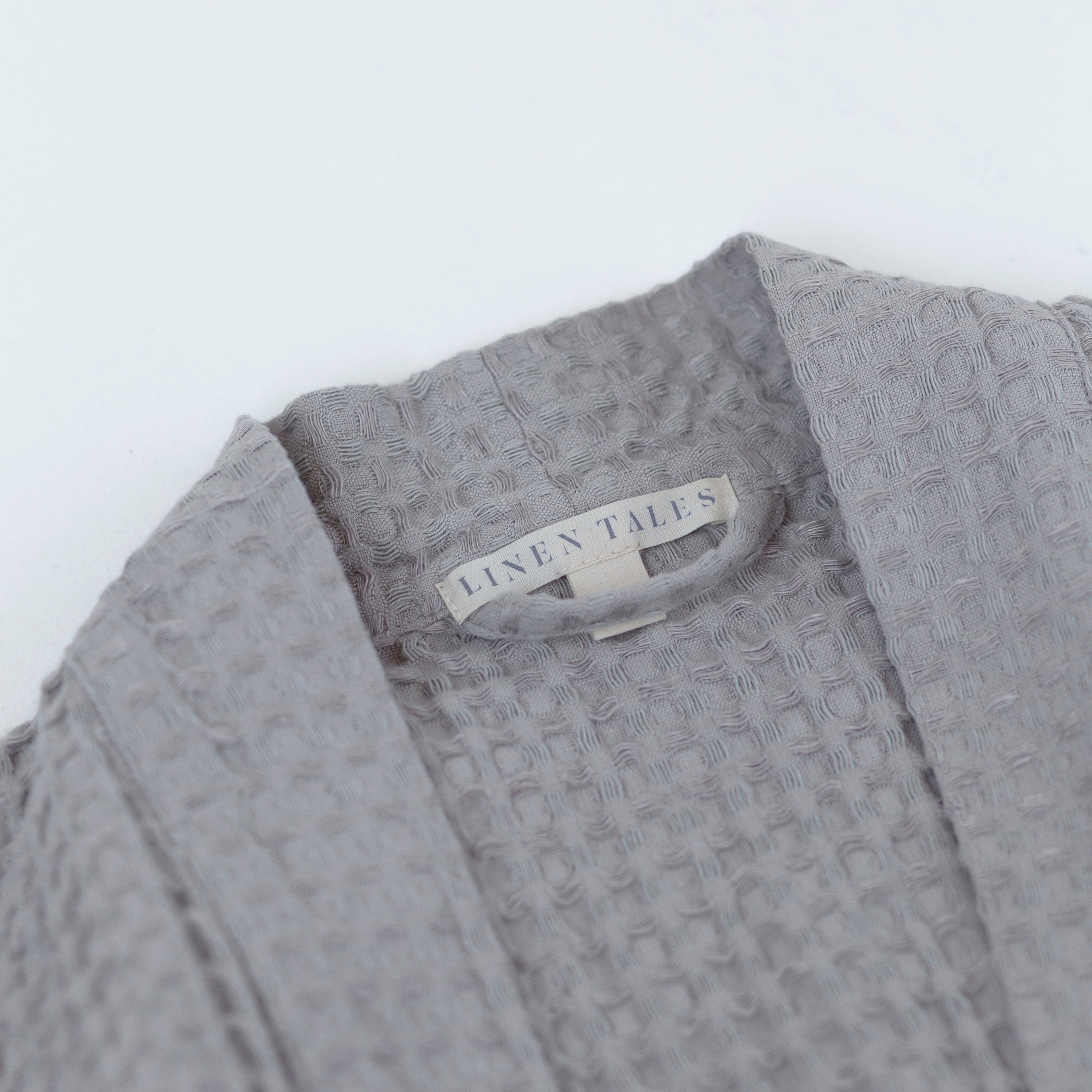 Javea Bliss Linen Wrap - Oversized Honeycomb Bathrobe