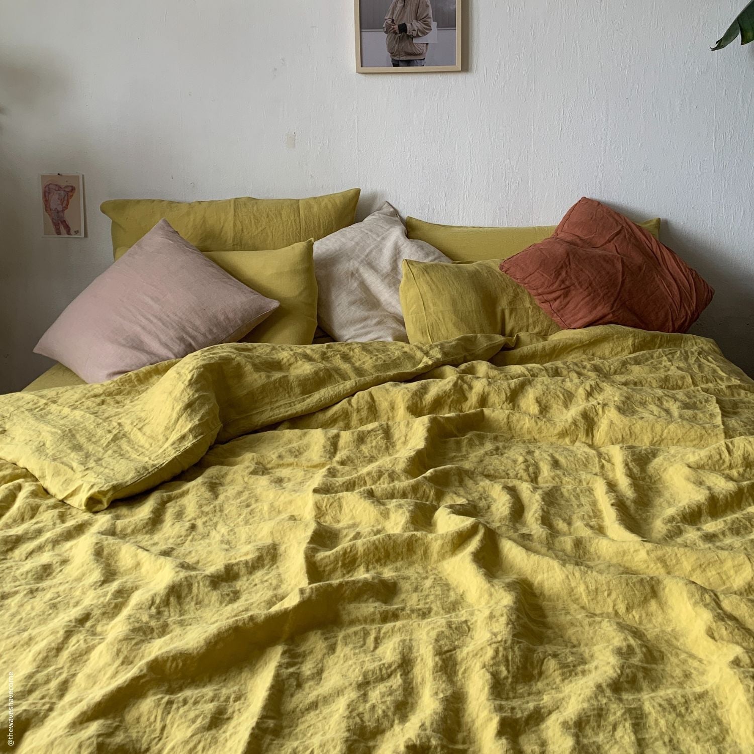 Cadiz Cloud Linen Comfort - Stone Washed Linen Duvet Cover