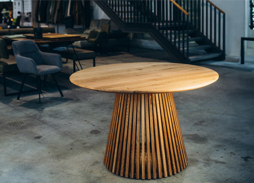 Porta Arbor Table - Contemporary Round Wooden Table