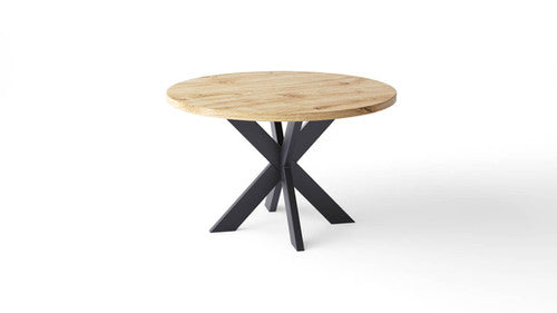 Leganes ChicCrossover Table - Elegant Round-top Furniture