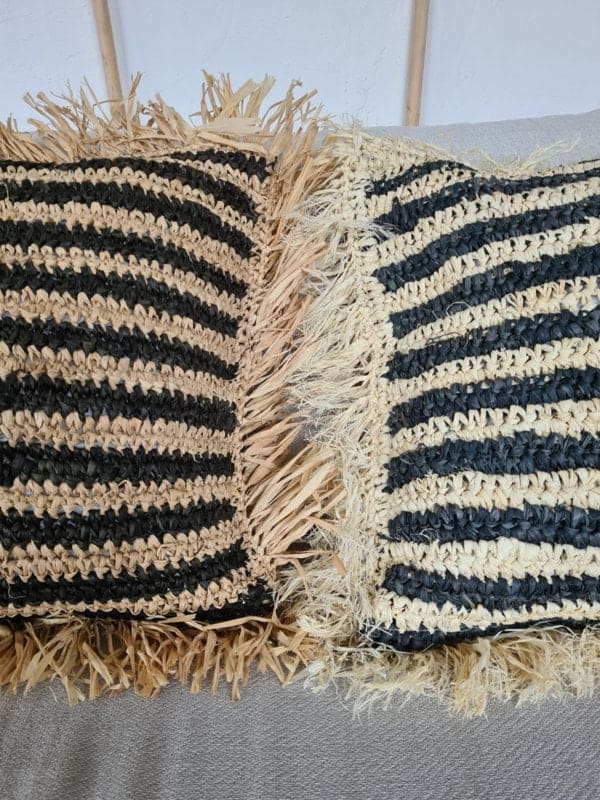 Frigiliana Pillow Cover - Handcrafted Striped Textile