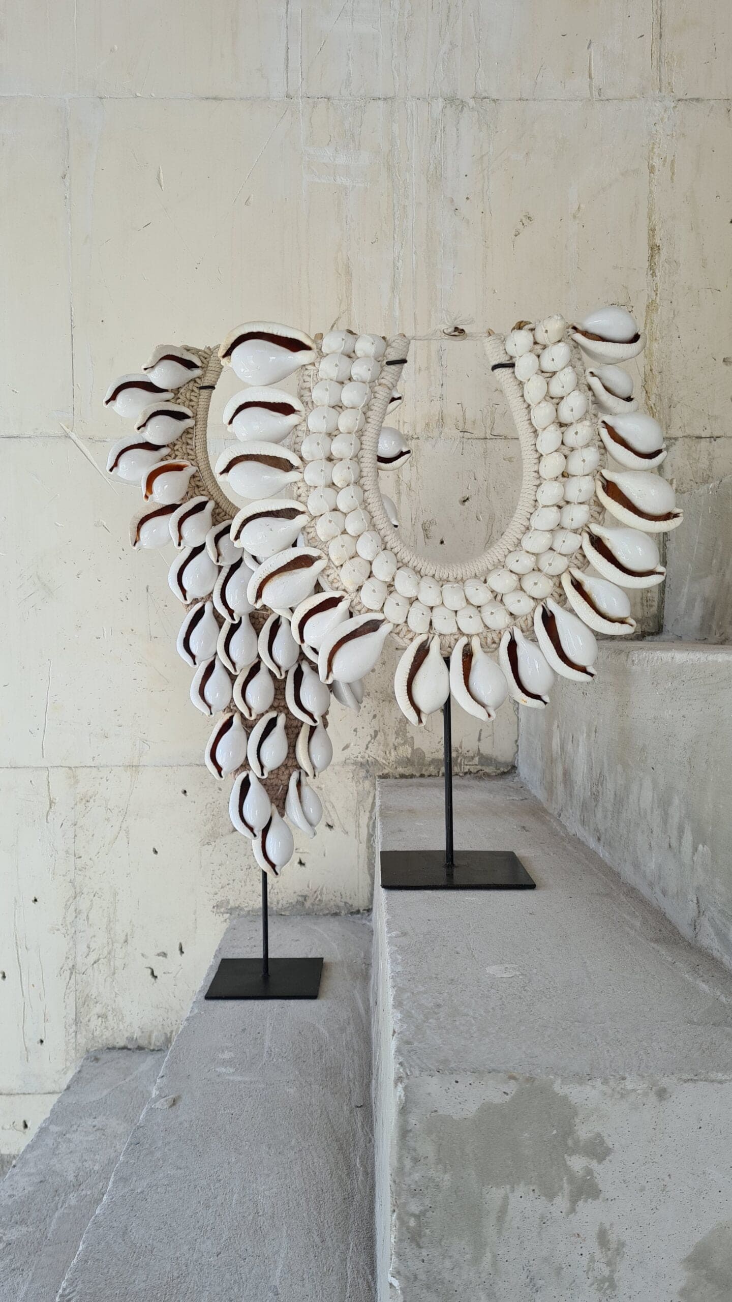 Las Salinas Seashell Necklace - Elegant White Tiger Shell