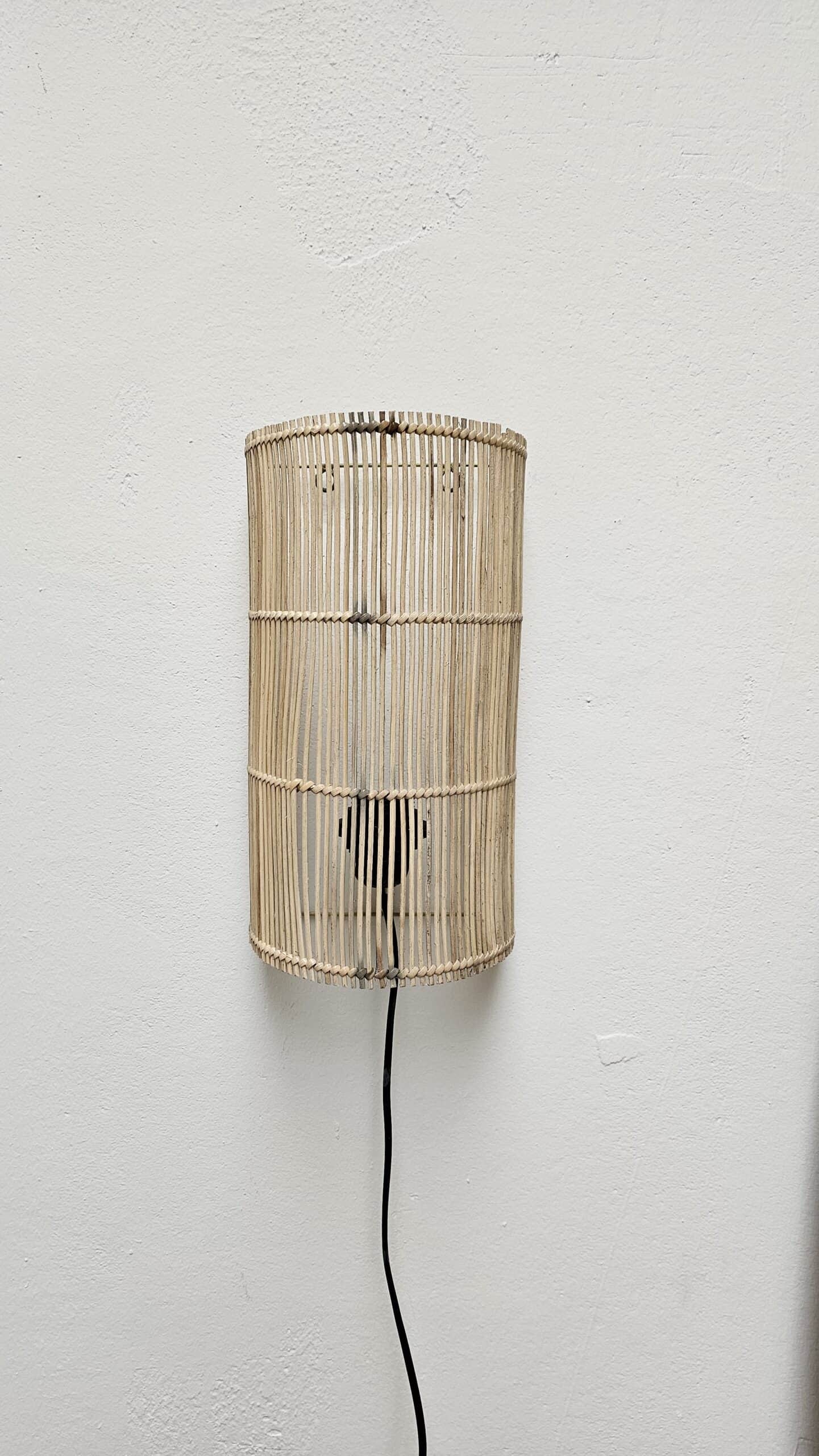 Aguimes Rattan Wall Lamp - Elegant Light Fixture