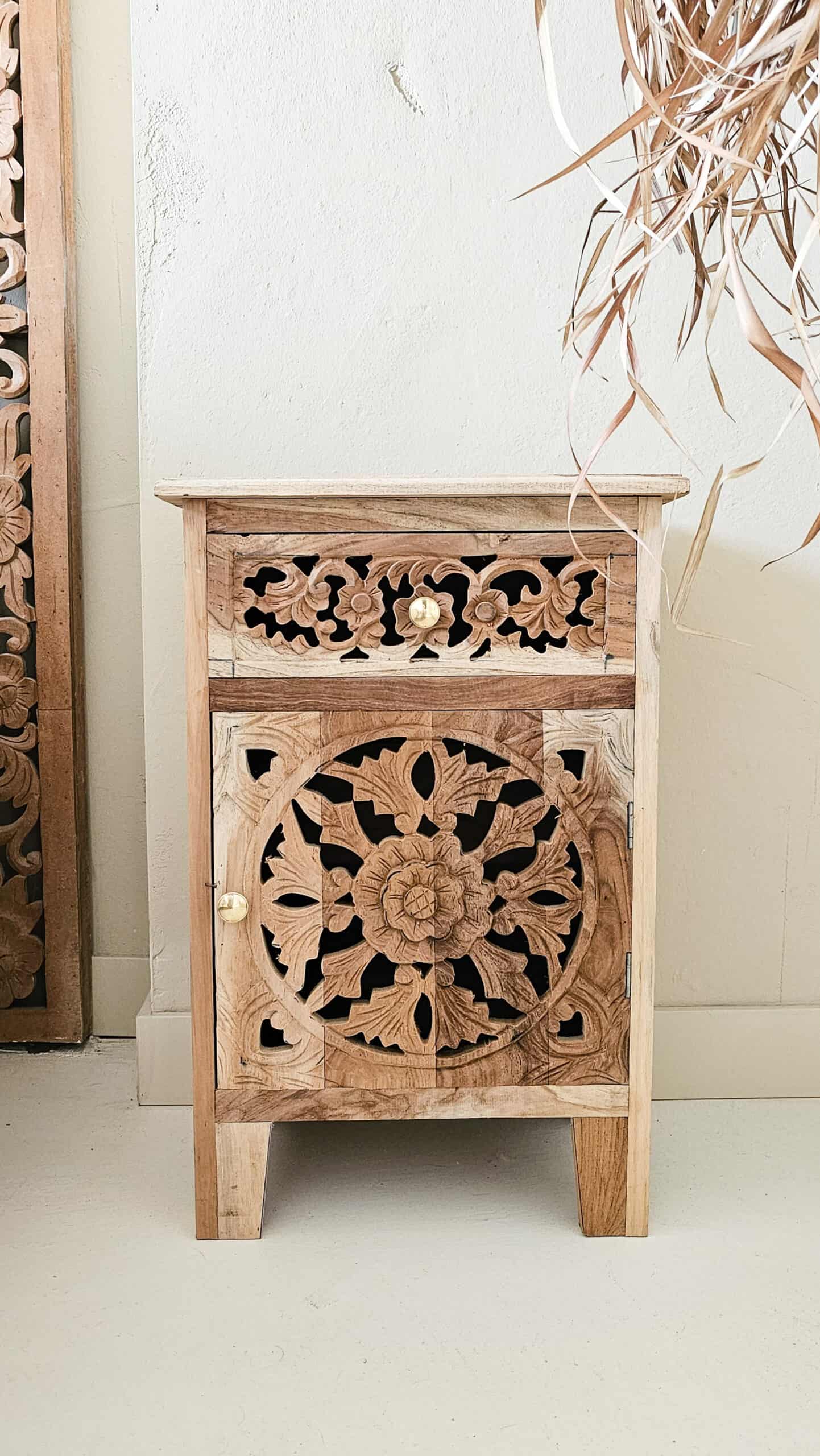 Ibiza Nightstand - Artisanal Wooden Nightstand