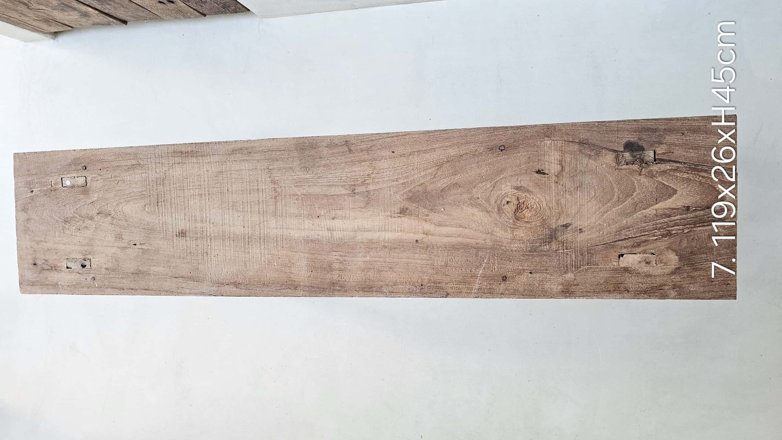 Albacete Rustic Wooden Bench - Solid Teak Wood