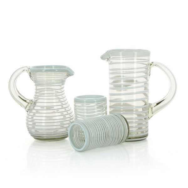 Menorca Essence Pitcher - Recycled Glass Infuser Jug
