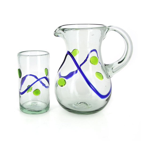 Ordesa Verde Pitcher - Eco-Friendly Recycled Glass Jug