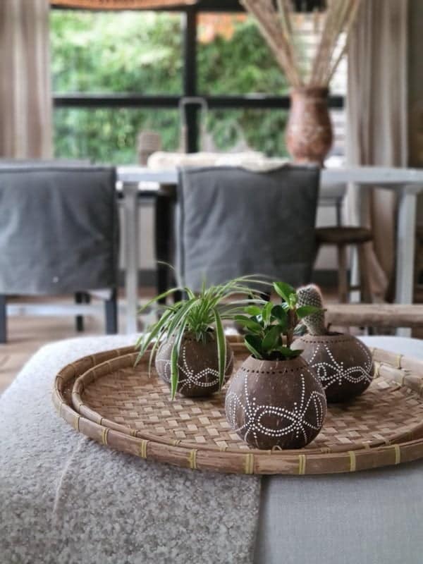 Alcoy Brown Decorative Sphere - Spherical Decor Item