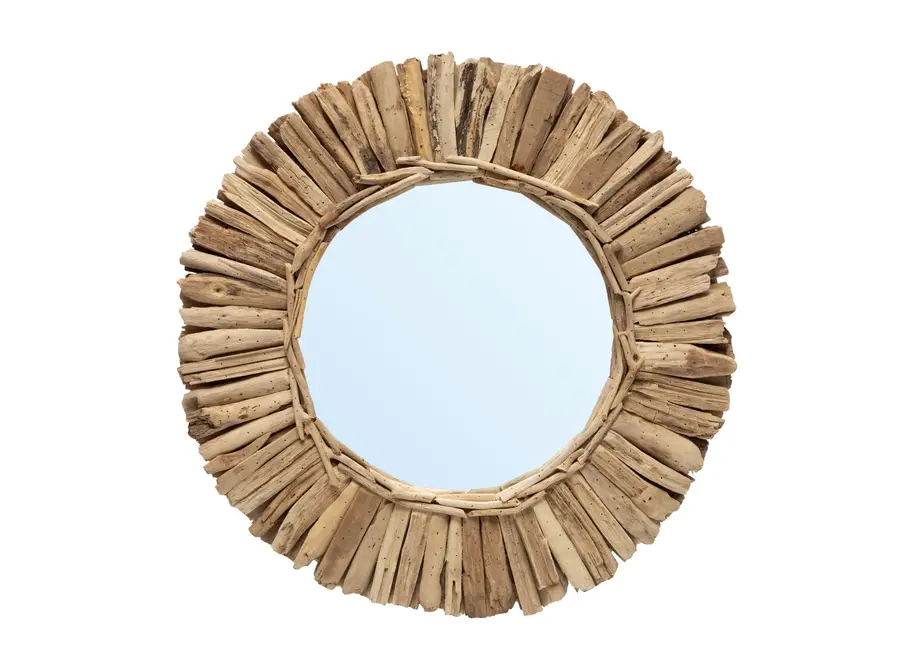 Cudillero Driftwood Mirror - Round Glass Mirror