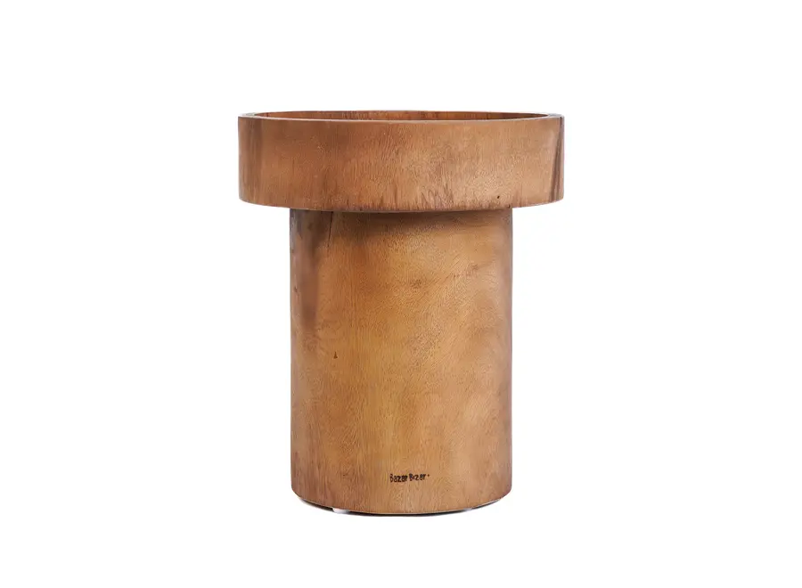 Santillana del Mar Elegance Side Table - Suar Wood Side Table