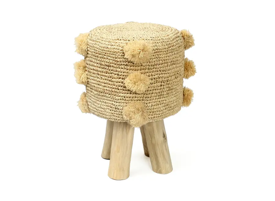 Zahara de la Sierra Raffia Stool - Raffia Stool