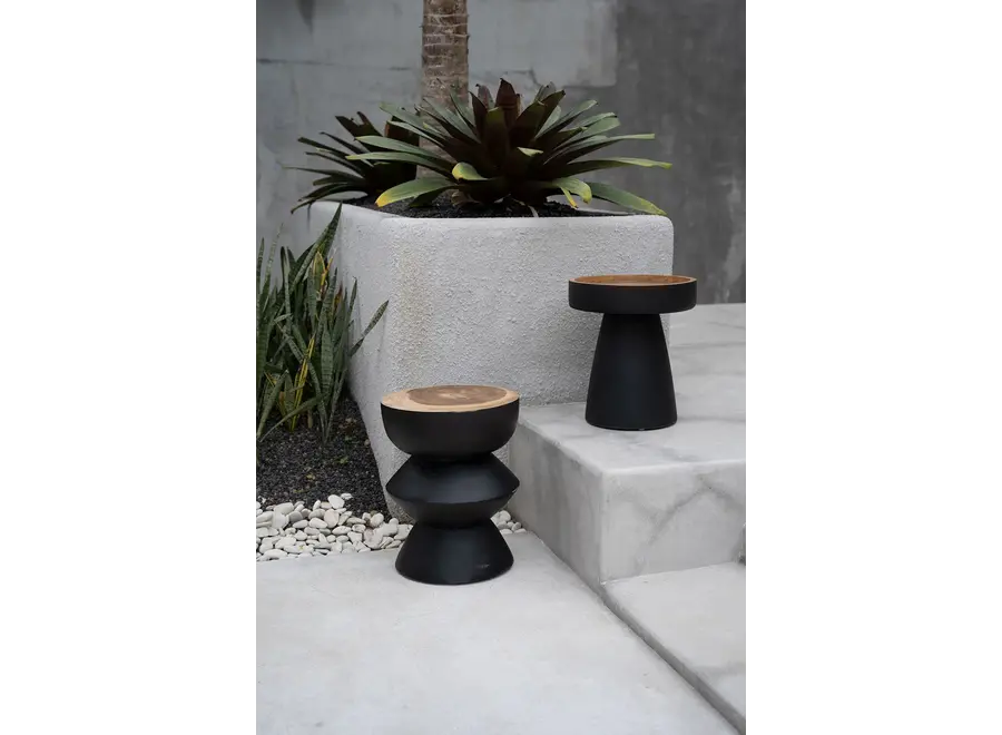Rayu Side Table - Matte Black Side Table
