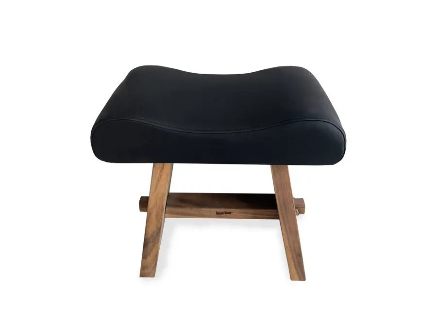 Novelda Woodland Stool - Matte Leather Stool