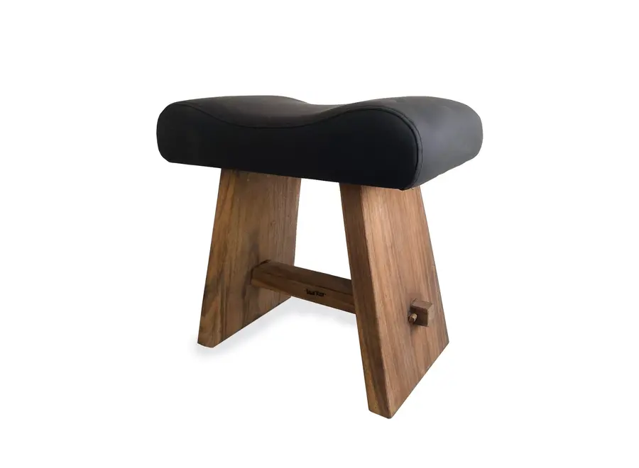 Novelda Woodland Stool - Matte Leather Stool