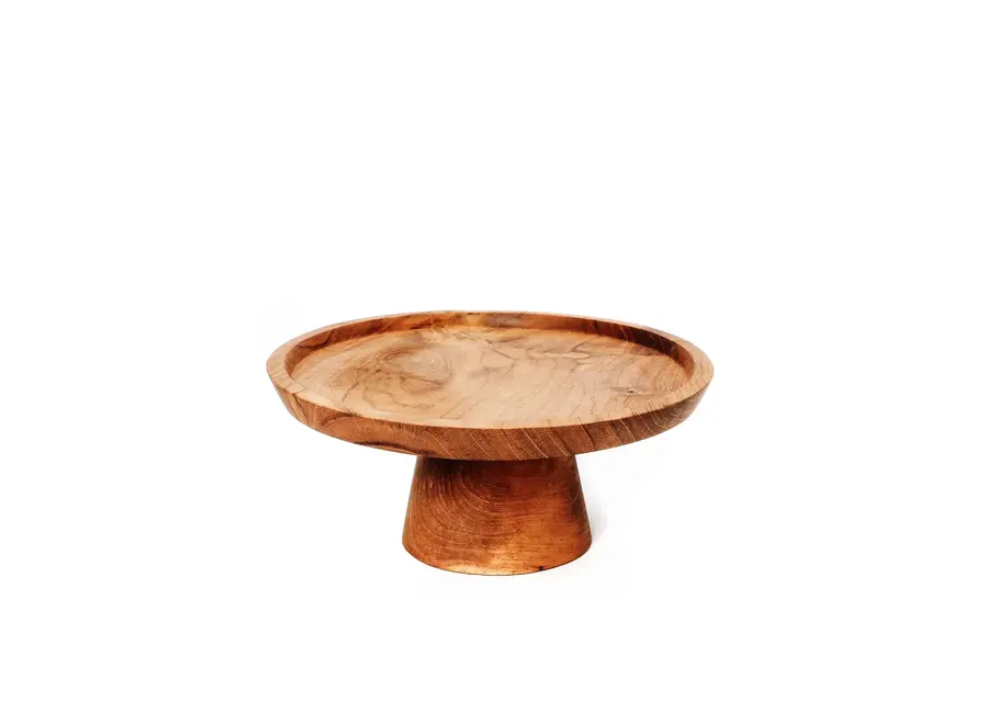 Frigiliana Sweet Plate - Teak Wood Cake Plate