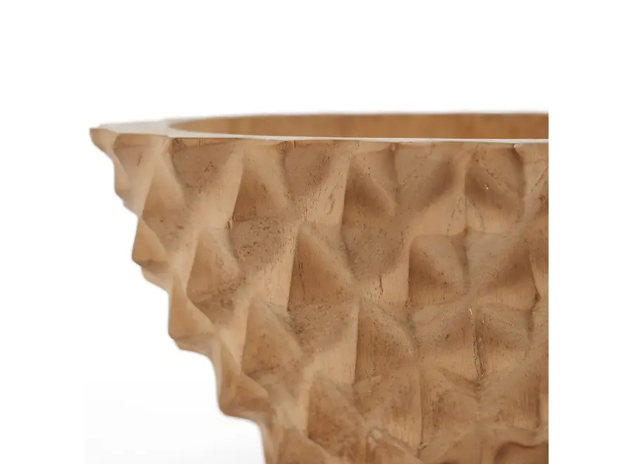 Cabo de Gata Durian Charm Bowl - Teak Wood Serving Dish
