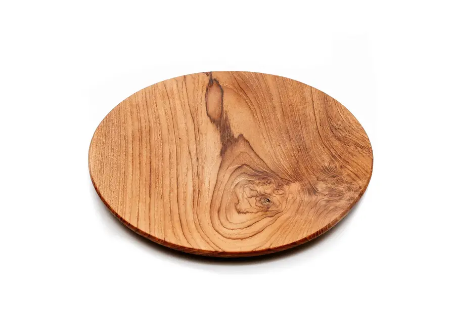 Cazorla Wood Charm Plate - Teak Wood Serving Plate