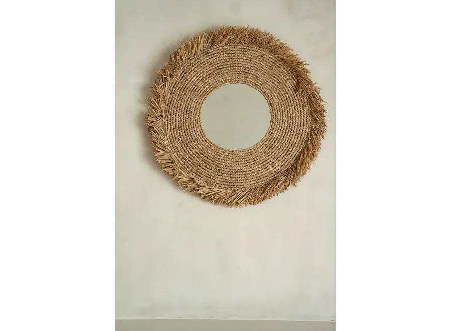 Ronda Raffia Mirror - Raffia Mirror