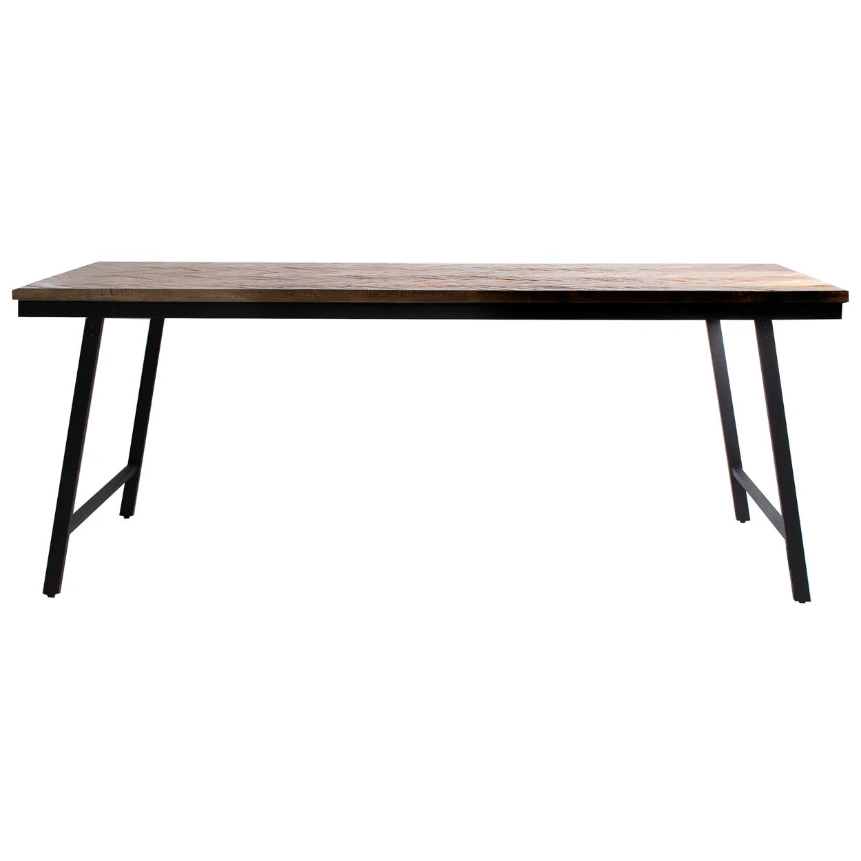 Zahara de la Sierra Elegance Table - Teak Wood and Iron Table