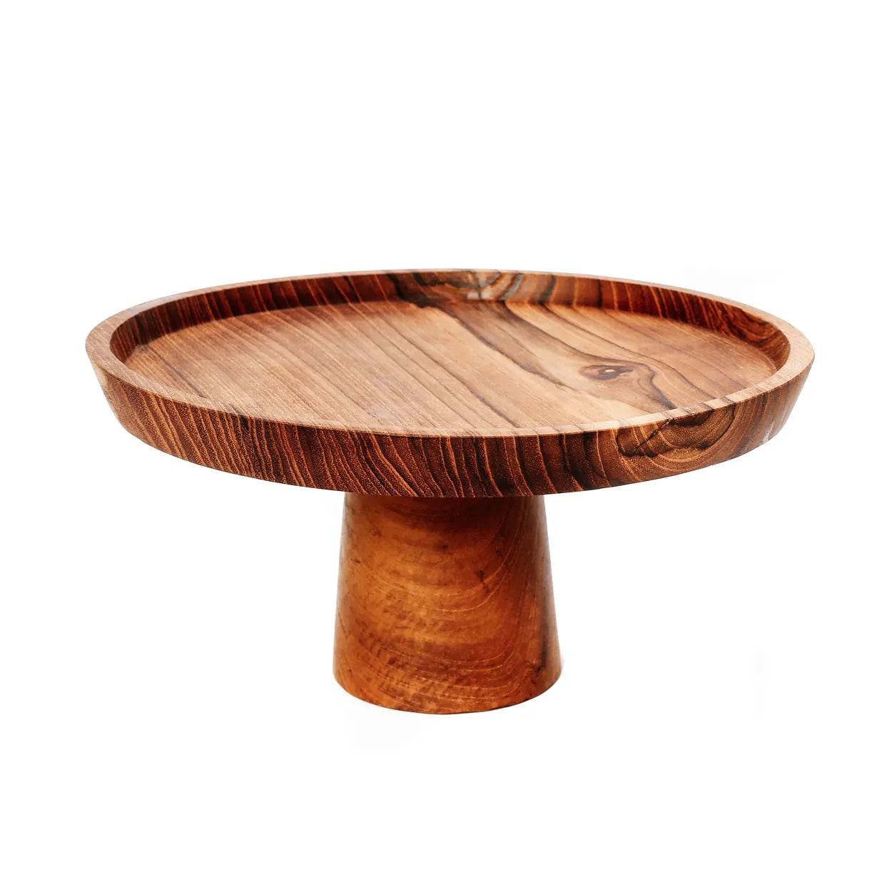 Frigiliana Sweet Plate - Teak Wood Cake Plate