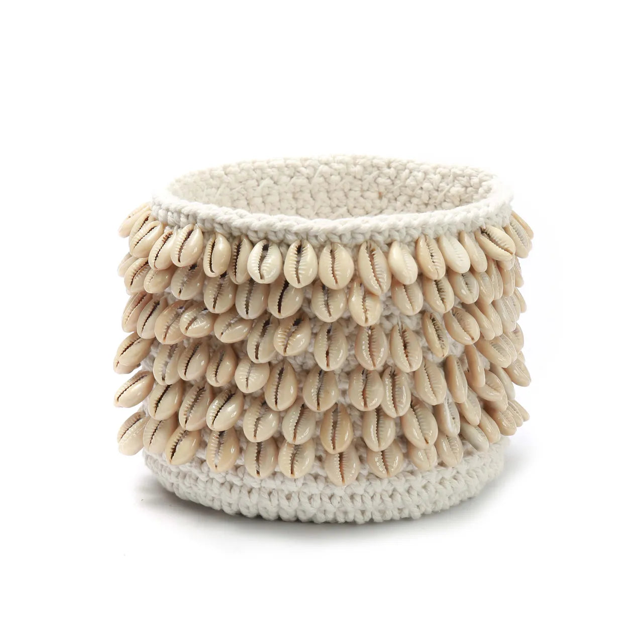 Calpe Crochet Illuminator - Shell-Accented Candle Holder