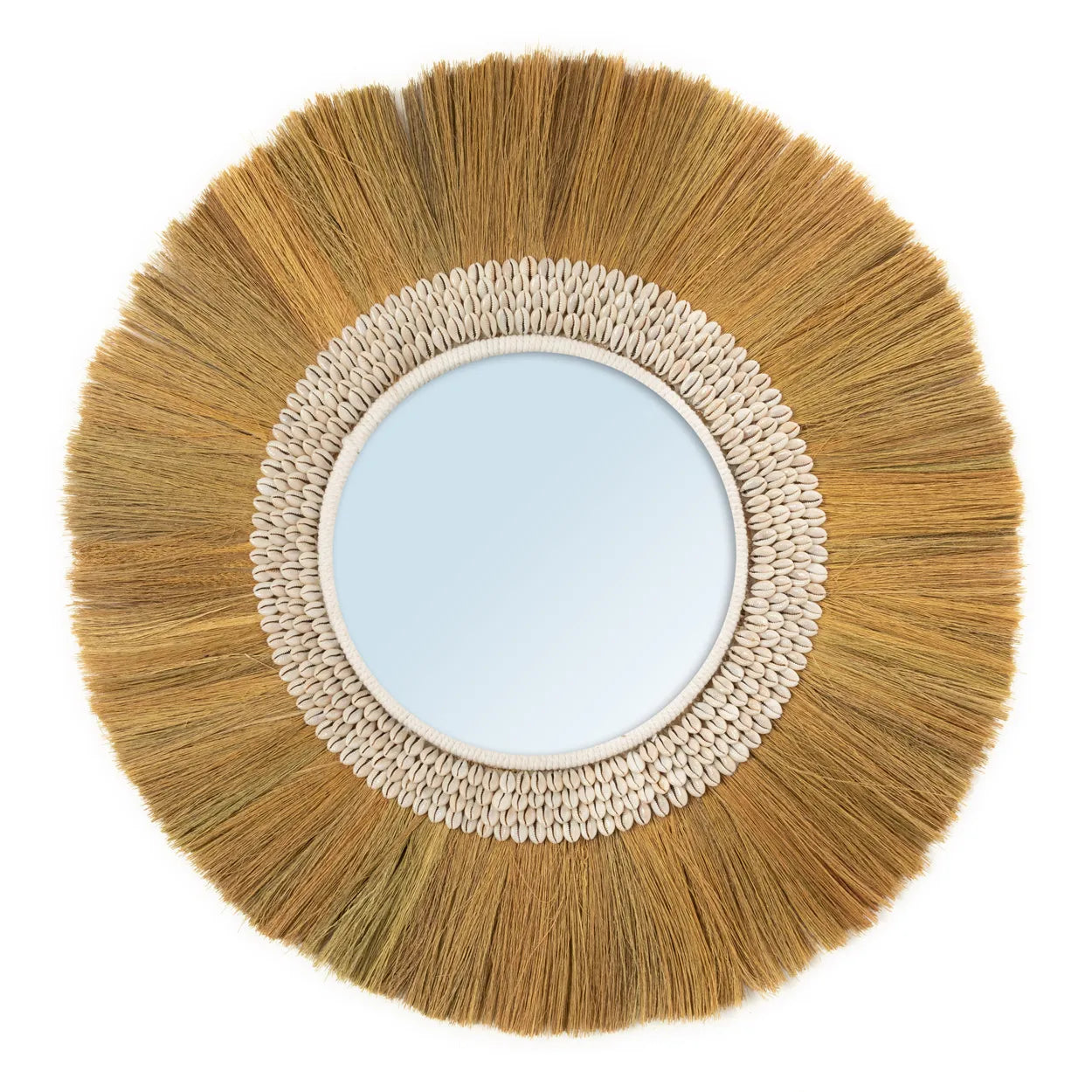 Canary Islands Seashell Mirror - Cowrie Shell Mirror