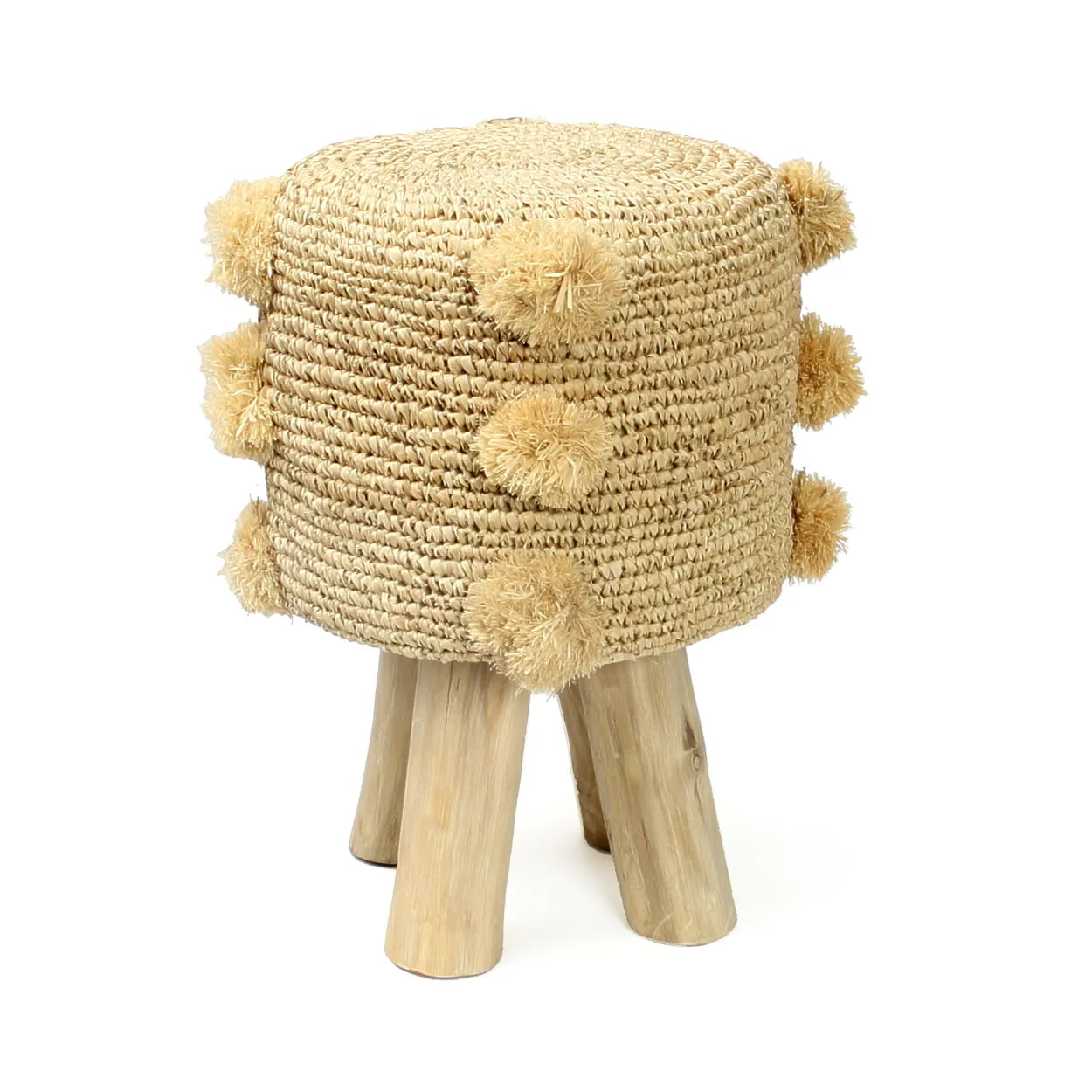 Zahara de la Sierra Raffia Stool - Raffia Stool