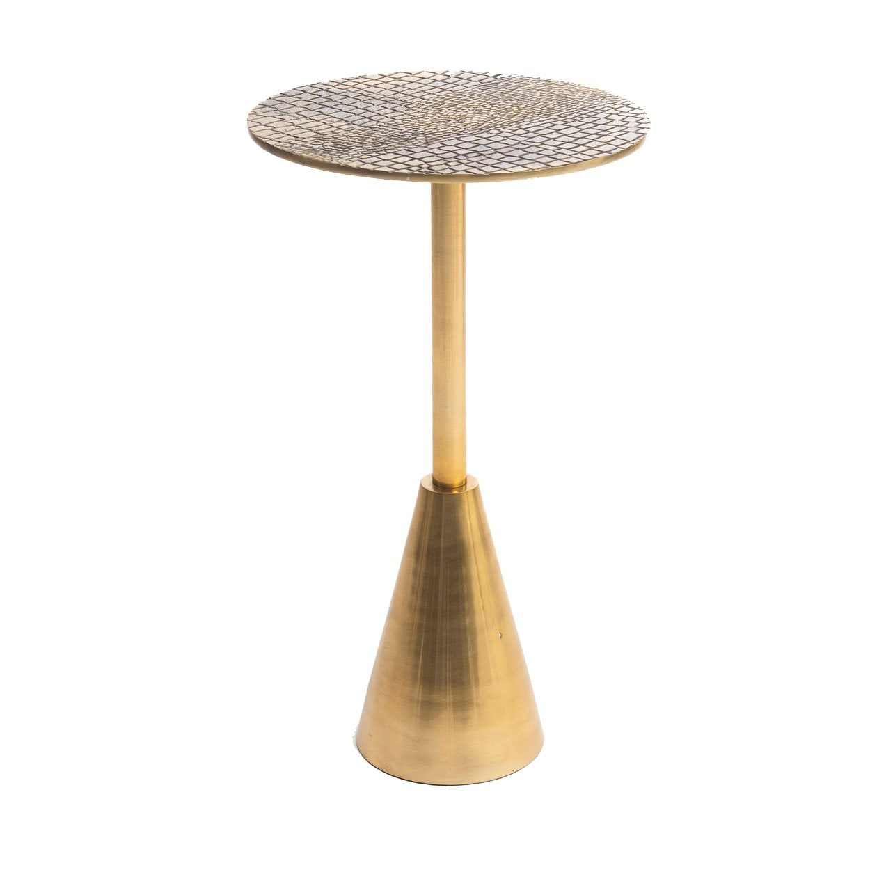 Cabo de Gata Twist Side Table - Brass Side Table