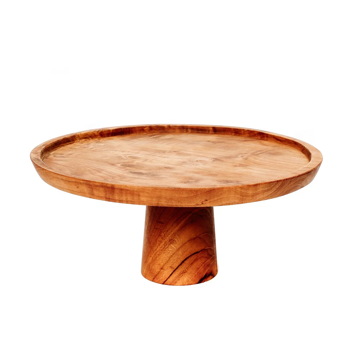 Frigiliana Sweet Plate - Teak Wood Cake Plate