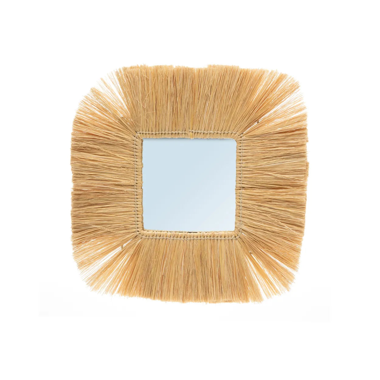 Calpe Grass-Trim Square Mirror - Limited Edition Decorative Piece